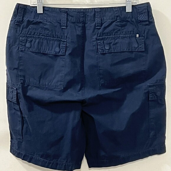 Nautica Mens Navy Blue Cargo Shorts 100% Cotton Size 34W - Picture 4 of 12